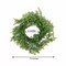 2 Green 12" Artificial Leaves Wreath Candle Rings Wedding Party Events Supplies